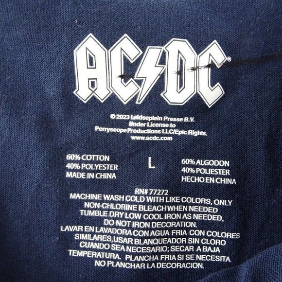 AC / DC Blow up Your Video Women Crop Top Size L - Picture 7 of 9